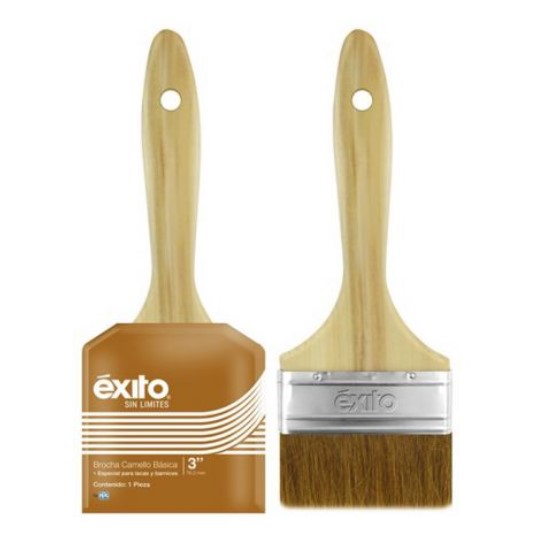 [19AEX00302] BROCHA PELO DE CAMELLO EXITO 3"