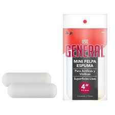 FELPA 4"P/MINI ROD. ESPUMA 2 PACK