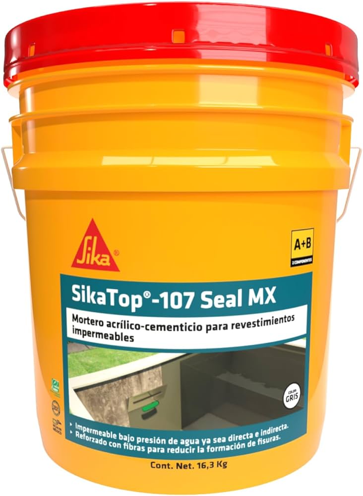 SikaTop Seal-107 blanco (A+B) Unidad/Cubeta  (16,3 Kg)