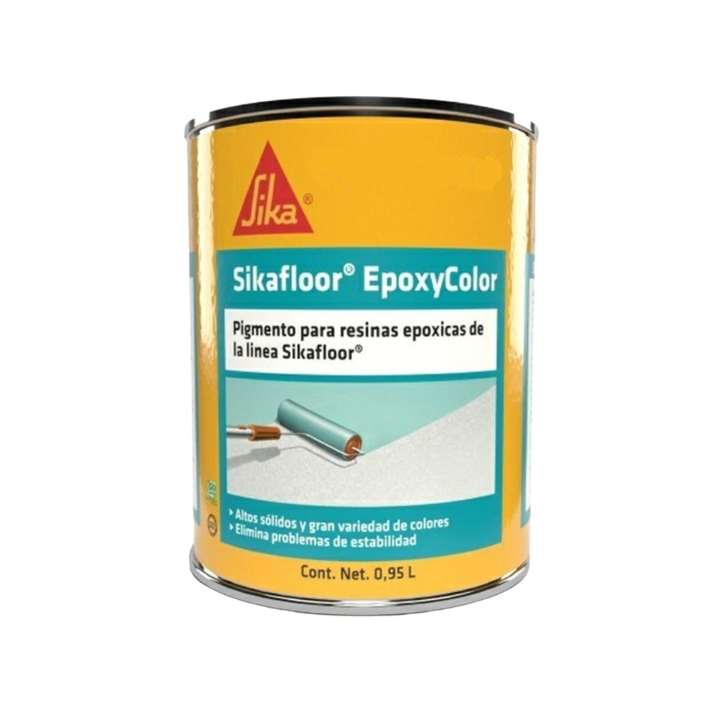 Sikafloor EpoxyColor Negro, Lata/bote (0,95 L)